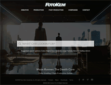 Tablet Screenshot of fotokem.com
